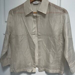 AKRIS 100% silk, made in Italy luxury blouse